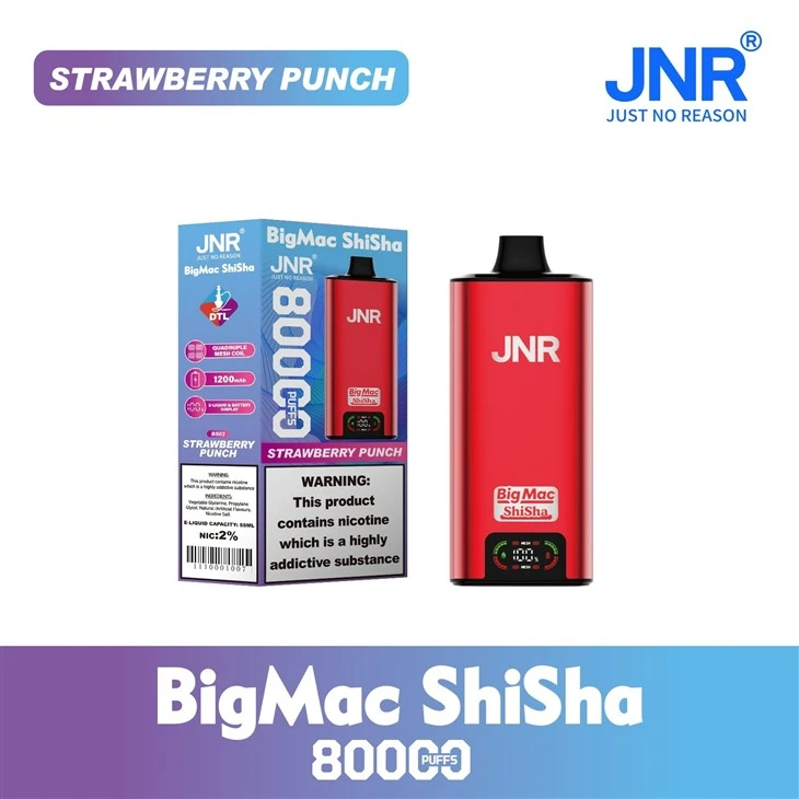 Jnr Big Mac Shisha 80K Puffs Disposable Vape best